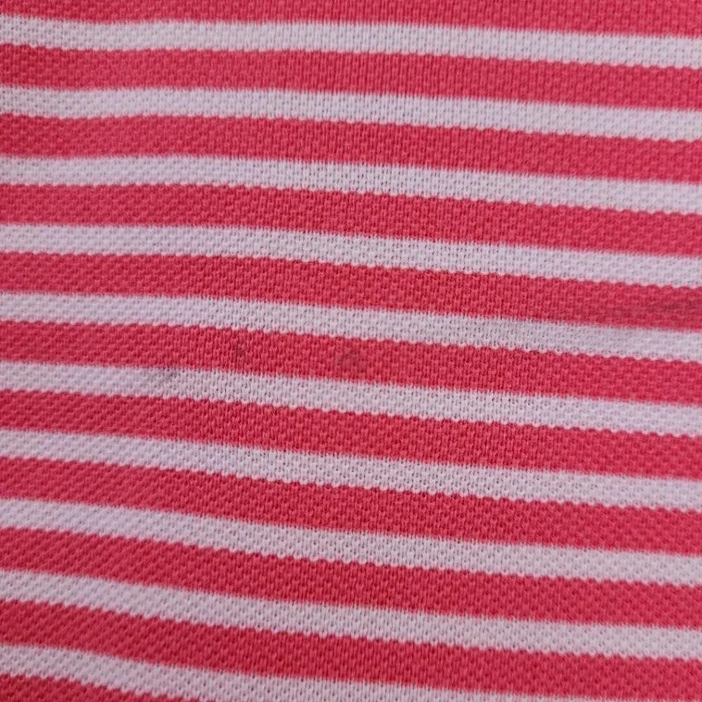 Ralph Lauren Polo Golf Short Sleeve Polo Shirt Men's Size XL Pink White Striped